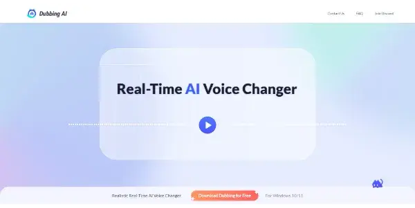 Screenshot of Dubbing AI