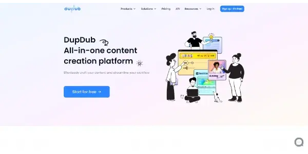 Screenshot of DupDub
