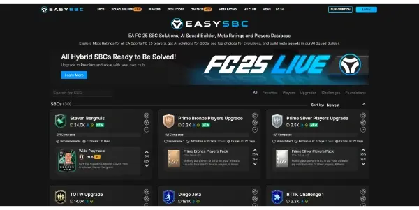 Screenshot of EasySBC