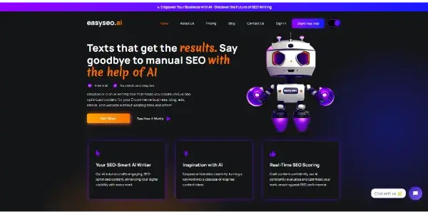 Screenshot of EasySEO.ai