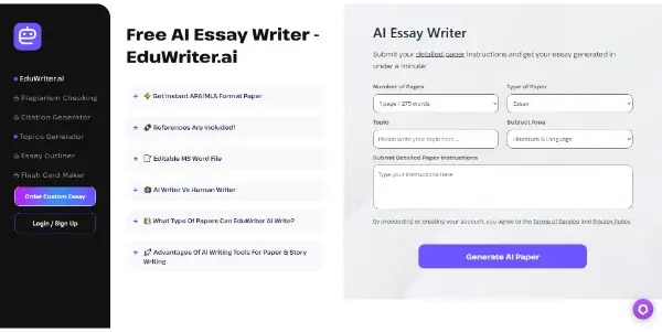 Screenshot of EduWriter