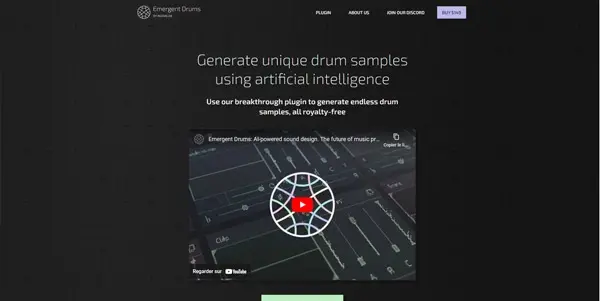 Screenshot of Emergent Drums