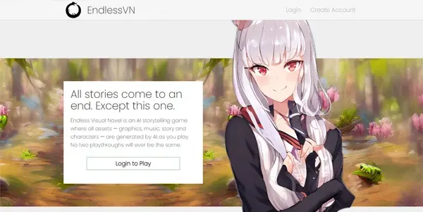 Screenshot of EndlessVN