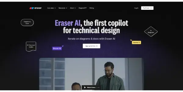 Screenshot of Eraser AI