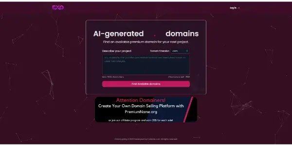 Screenshot of Exoname