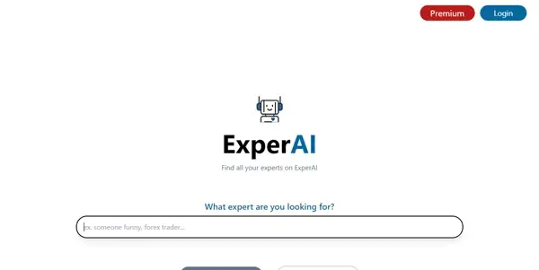 Screenshot of ExperAI