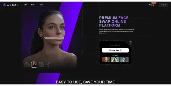 Screenshot of Face Swap by Akool