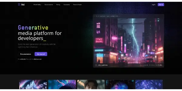 Screenshot of Fal AI