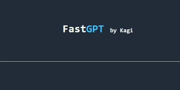 Screenshot of FastGPT