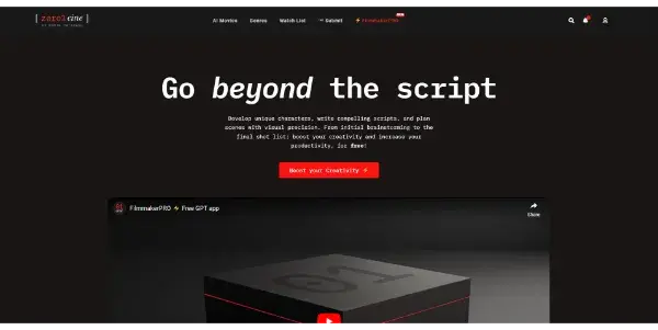 Screenshot of FilmmakerPRO