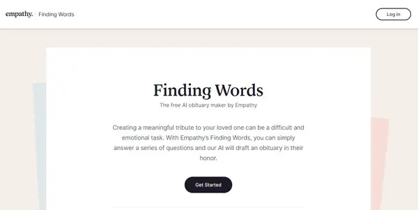 Screenshot of Finding Words