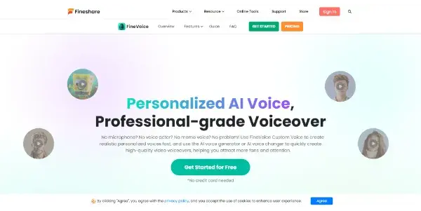 Screenshot of FineVoice 2.0