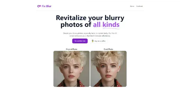 Screenshot of Fix Blur