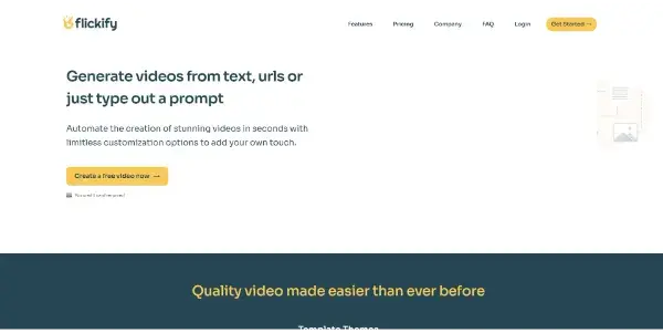 Screenshot of Flickify