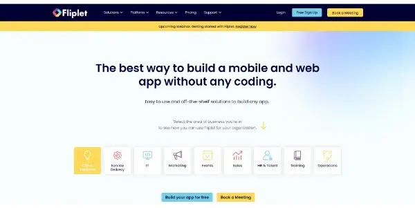 Screenshot of Fliplet