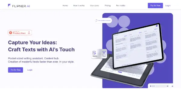 Screenshot of Flipner AI