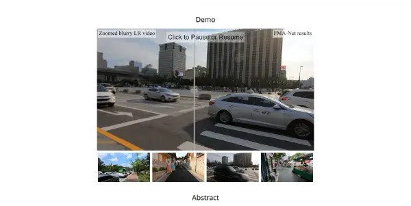 Screenshot of FMA-Net