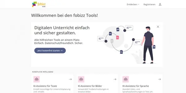 Screenshot of Fobizz