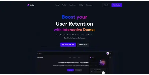 Screenshot of Folio
