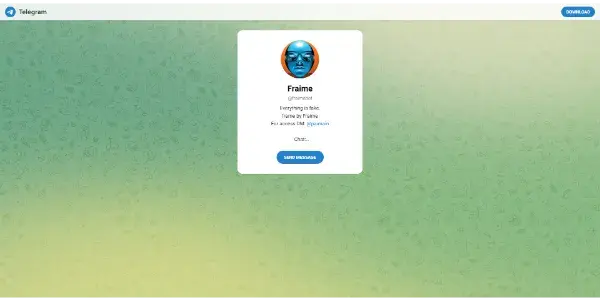 Screenshot of FraimeBot