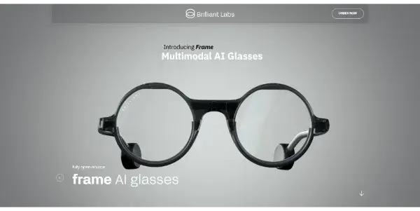 Screenshot of Frame by Brilliant Labs