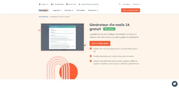 Screenshot of Free AI Email Writer
