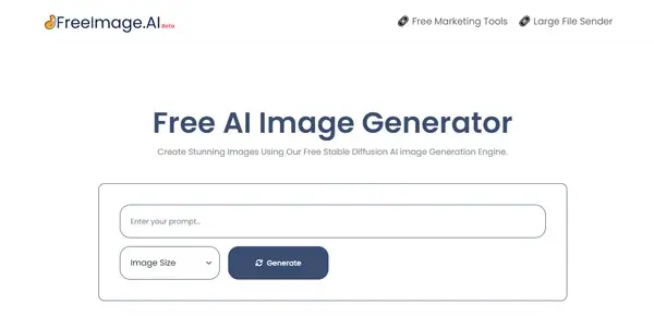 Screenshot of FreeImage AI