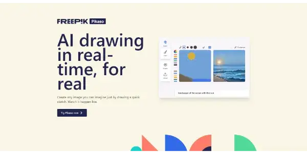 Screenshot of Freepik Pikaso