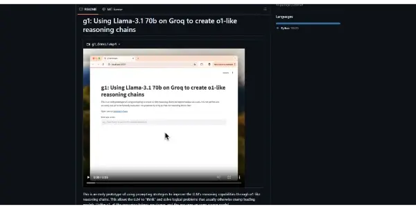Screenshot of G1 Llama Meta