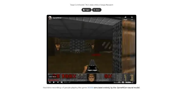 Screenshot of GameNgen