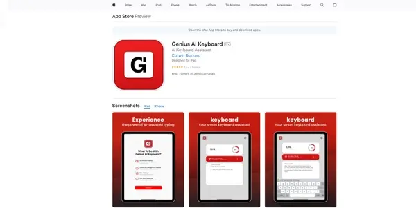 Screenshot of Genius Ai Keyboard