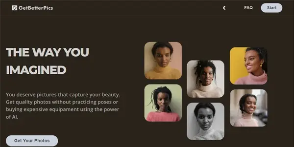 Screenshot of GetBetterPics