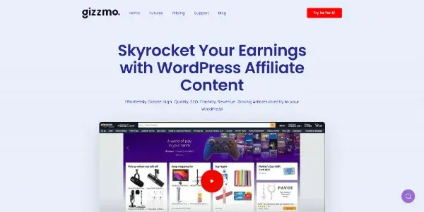 Screenshot of Gizzmo AI