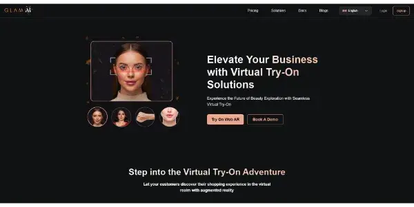Screenshot of GlamAR