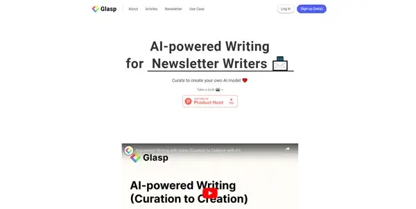 Screenshot of Glasp