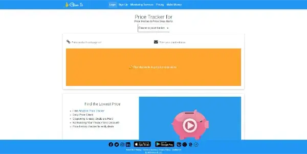 Screenshot of Glass It Price Tracker