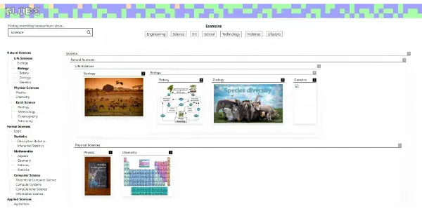 Screenshot of Globe Explorer AI