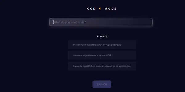 Screenshot of Godmode