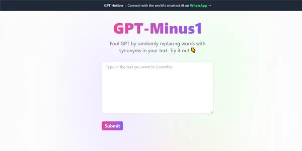Screenshot of GPT-Minus1