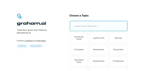 Screenshot of Graham AI