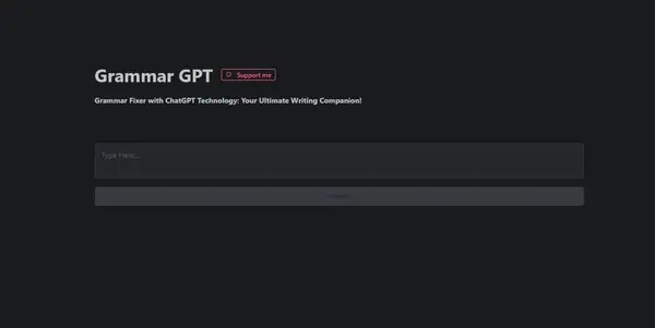 Screenshot of Grammar GPT