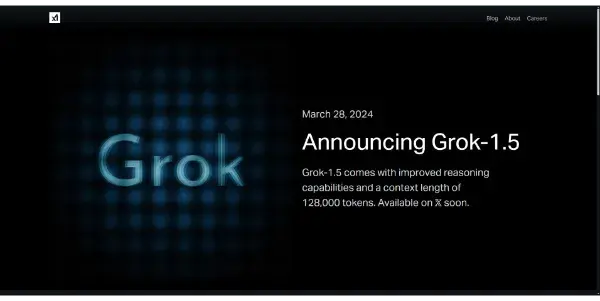 Screenshot of Grok-1.5