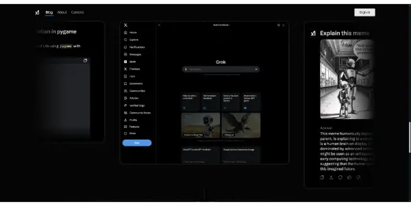 Screenshot of Grok-2 Beta
