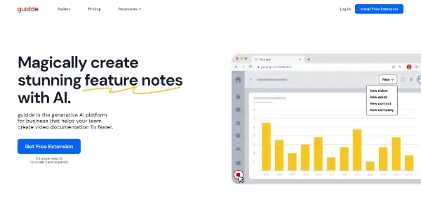 Screenshot of Guidde