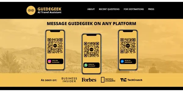 Screenshot of GuideGeek