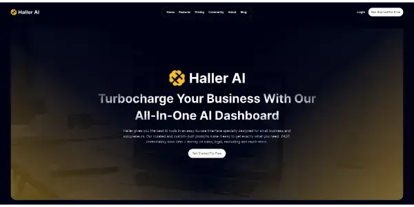 Screenshot of Haller AI