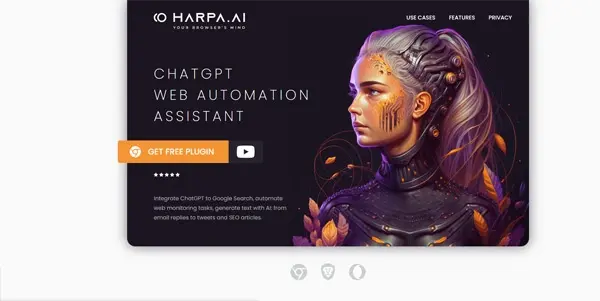 Screenshot of Harpa AI
