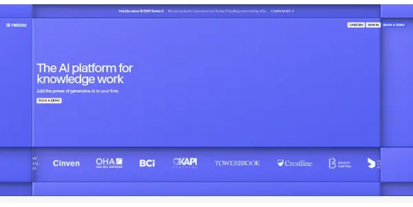 Screenshot of Hebbia AI
