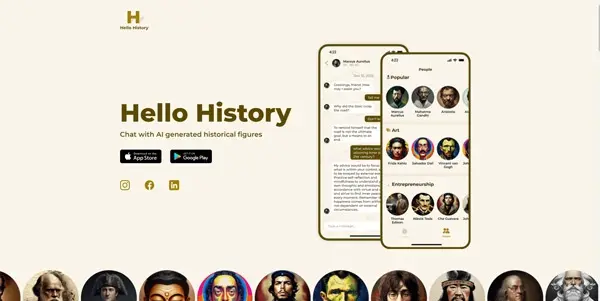 Screenshot of Hello History