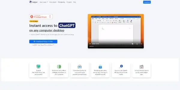 Screenshot of Helper